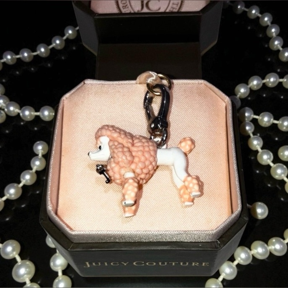 Juicy Couture Y2K Preppy Pink Poodle Charm New In Box Great Gift Idea!